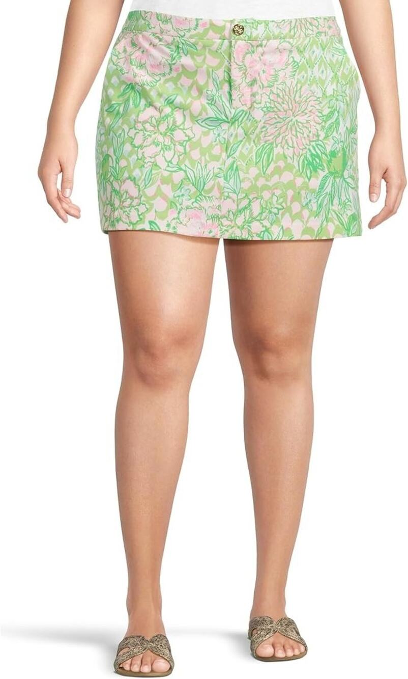 Lilly Pulitzer Monica Luxletic Active‎ Golf Skort Pink Sand Paradise 14 A009526